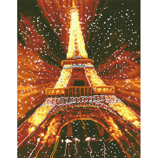 에펠탑의 불빛 [캔버스형] [보석십자수]